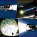 Pikkukuva 3 / 5: A76 Supertehokas LED-taskulamppu 20000 lumenia USB-ladattava taskulamppu 7 tilaa taktinen taskulamppu pidikkeellä
