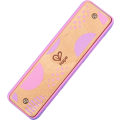 Pikkukuva 1 / 5: Blues-huuliharppu | 10-reikäinen puinen soitinlelu lapsille pojille ja tytöille Pink 1.7 x 1 x 5.7 inches