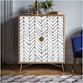 Pikkukuva 4 / 5: Moderni raidallinen irrotettava ja liimattava tapetti Herringbone mustavalkoinen vinyyli koristeellinen 17,7 tuumaa x 19,7 jalkaa A