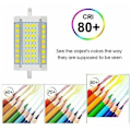 Miniatyrbillede 5 af 5: R7S LED 118mm 30W dæmpbar pære, 3200LM, kølig hvid 6000K, 200 graders lysstyrke, R7S 118mm dæmpbar LED-pære til væg-/gulvlampe/spotlight