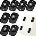 Miniatyrbillede 1 af 5: Selvklæbende Caster Wheels Mini Swivel Wheels Rustfrit Stål Pasta Universalhjul 360 Graders Rotation