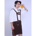 Miniatyrbillede 5 af 5: Nye varme herre Oktoberfest læderbukser tysk bayersk Oktoberfest festkostume