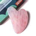 Miniatyrbilde 1 av 5: Rosenkvarts Gua Sha, Naturlig Jade Ansiktsverktøy for SPA Akupunktur, Rosa Stein for Kropp Ansikt Nakke og Øye, Hudpleiegave for Kvinne
