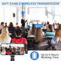 Miniatyrbild 3 av 5: 2-pack professionell trådlös mikrofon för iPhone iPad, klippmikrofon klippmikrofon plug and play för YouTube, inspelning, vloggar