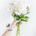 Miniatyrbillede 5 af 5: 12 stk. elastiske perle håndleds bryllup håndled blomst DIY hånd blomst elastisk bryllup galla