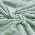 Miniatyrbillede 5 af 5: Flannel tæppe, 167x228 CM blødt sofatæppe, vaffel fleece tæppe til sofa, mintgrønt tæppe