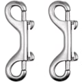 Miniatyrbilde 1 av 4: Stud Snap Hooks - 2-pakning Heavy Duty 316 Rustfritt Stål Trigger Chain 3,5\" Marine Grade Metallklips