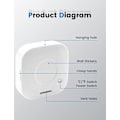 Miniatyrbild 3 av 5: Mini digital inomhustermometer och hygrometer med hög precision, termometer och hygrometer komfortindikator