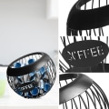 Miniatyrbilde 4 av 5: Kaffe Kapsel Oppbevaringskurv Metall Kaffe Pod Skålholder Stor Kapasitet K Cup Holder Kaffe Pod Oppbevaringskopp for Kaffe Bar, Kaffe Pod, Svart
