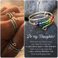 Miniatyrbillede 2 af 5: Kør din angst væk Regnbueperler Fidget Ring, Perler Spinner Ring, Justerbar Åbning