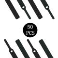 Miniatyrbillede 2 af 4: Pakke med 50 kabelbindere, 12*145MM kabelbindere, justerbare genanvendelige bindestropper (sorte)