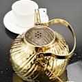 Miniatyrbillede 4 af 5: 1400ml Rustfrit Stål Tekande med Infuser, Antik, Velegnet til Induktion eller Gasblus