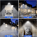 Miniatyrbild 4 av 4: Utomhus LED-strålkastare med rörelsesensor 20W, 24 LED-strålkastare IP65 Vattentät utomhusbelysning 6500K 220v Spotlight (2-pack)