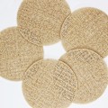 Miniatyrbillede 4 af 5: Naturlige Jute Burlap Bordplade Underlag Pakke med 10 til Spisebord Sengebord Stue Indendørs Udendørs