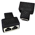 Miniatyrbilde 1 av 5: Rj45 Lan Splitter [2 stk], Tilkoblinger 1 til 2 Splitter Pluggadapter, To datamaskiner kan surfe på Internett samtidig