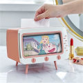Miniatyrbilde 4 av 5: Mobiltelefonholder Hjemmedekorasjon, 2 i 1 TV-formet telefoner Unik multifunksjonell vevboksholder