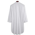 Miniatyrbilde 3 av 4: Herrepyjamas, pyjamas topper, lett bomull myk pyjamas, langarmet pyjamas, halv knapp hjemme sykehus lounge klær, xl White XL