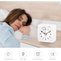 Miniatyrbild 3 av 5: Tyst Analog Alarmklocka, Tyst Reseklocka med Snooze och Ljus