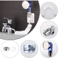 Miniatyrbilde 3 av 5: Vaskeservant Slangefeste, Vask Håndholdt Dusjhode Sett, Kranforlengelse Slange Sprayer Rinser Kit