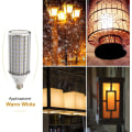 Pikkukuva 4 / 4: LED-lamppu E27 60W 3000K 5850LM 160X5730SMD Maissilamppu, 550W Tehokas Alumiinimuunninlamppu, LED-katulamppu, 360 Asteen Valonheitin