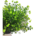 Miniatyrbillede 4 af 5: Kunstig busk buske plast falske grønne planter bryllup indendørs udendørs hjem have balkon køkken 4 stykker