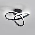 Miniatyrbilde 1 av 5: LED-taklampe, taklampe, LED-lys, svart