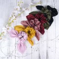 Pikkukuva 2 / 5: 6 kpl hiusdonitseja satiinista pupunkorvajousi rusetti Scrunchie Bobbles joustavat hiusnauhat poninhännän pidike