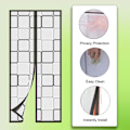 Miniatyrbild 5 av 5: Isolerad dörrgardin - 32x80 tum magnetisk termisk och isolering självstängande integritetsdörröverdragsskärm