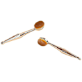 Miniatyrbillede 4 af 5: Ansigtsmakeupbørste, Multifunktionel makeupbørste (2 stk., rosaguld)