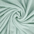 Miniatyrbilde 5 av 5: Flanellpledd, 127x178 CM mykt sofapledd, vaffelpledd i fleece til sofa, mintgrønt teppe