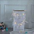 Miniatyrbillede 3 af 5: Fjerlampe med kunstige fjer, varm hvid fe lampe, indendørs og udendørs vægdekoration, 3M 20 LED (hvid)
