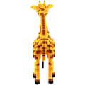 Miniatyrbillede 5 af 5: Mikro Byggeklodser Mini Kæledyrs Byggelegetøj Klodser til børn Giraffe 12 x 5 x 19 inches