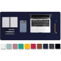 Miniatyrbild 1 av 4: Läder Skrivbordsunderläggsskydd, Halkskyddande PU-Läder Skrivbordsunderlägg, Laptop Skrivbordsunderlägg, Vattentätt Skrivbordsunderlägg för Kontor och Hem Dark Blue 36" x 17"