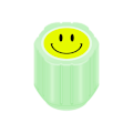 Miniatyrbillede 1 af 5: 4 Smiley Face Støvhætter til Bildæk, Skull Fluorescerende Bildækventil Hætter, Selvlysende Dækhætter, Universelle Bildækventil Hætter Style 1