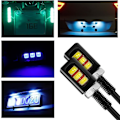 Miniatyrbilde 5 av 5: 2 stk 12V LED-skiltlys i aluminium, vanntett skiltlys med skruebolt, for de fleste kjøretøy, lastebiler, motorsykler, sykler (lyseblå)