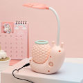 Miniatyrbild 2 av 4: USB-bordslampa USB-laddning barns ögonskydd tecknad snigel