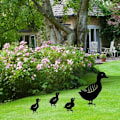 Pikkukuva 3 / 4: Ulkometalliset puutarhakoristeet, Ankka Patio Art Garden Metal Statue Decoration Garden Decoration Lawn Path Walkway Garden 4kpl