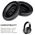 Miniatyrbillede 2 af 5: Udskiftning af ørepuder, der er kompatible med Bose Quiet Comfort 35 25 15 2 Bose QC2 QC35 QC25 QC15
