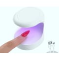 Miniatyrbillede 1 af 5: Mini neglelampe WejaGO UV-lys til negle Mini 180° åbningsdesign USB-negle tørrer bærbar UV LED-neglelampe