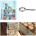 Miniatyrbilde 4 av 5: M3*40 304 Rustfritt Stål Ring Øyebolt Skrue Sau Øye Rund Selvgjengende Bushing Ring Med Festeholder Spenne 20PCS