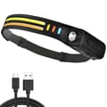 LED-hodelykt med bevegelsessensor og COB LED - Oppladbar 350 LM 2-Pack