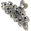 Pikkukuva 1 / 4: Naiset Tytöt Vintage Seos Rhinestone Suuri Koko Hiukset Leuka Klipsit Hiukset Pinni Muoti Retro Kukat Hiukset Kynsi Leike
