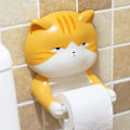 Pikkukuva 3 / 5: Koristeellinen WC-paperiteline, rei'itetty seinäkiinnitteinen kissa PVC-paperiteline