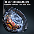 Miniatyrbild 2 av 4: Gamingheadset för PC PS5 PS4 Xbox One, med 50 mm-drivrutiner 3D Surround Sound, brusreducerande mikrofon, mjuka minnesöronmuffar och 4 lägen RGB-ljus