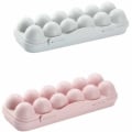 Miniatyrbilde 1 av 4: Egg Oppbevaringsboks, 2 Egg Kartong Kjøleskap, Plast Egg Kartong, Eggbrett for Kjøleskap, 12 Egg Oppbevaringsboks