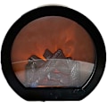Miniatyrbild 1 av 5: Dekorativ eldstadsljuslykta, eldstadsljus LED simulerar logeffekt, touchbrytare och USB-driven
