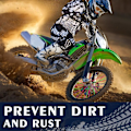 Miniatyrbild 5 av 5: 72 st ekerbeskydd eker Skin Guard Wraps fälgomslag för universal motorcykel motocross dirtbikes cykel White
