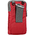 Pikkukuva 3 / 5: Matkapuhelimen vyölaukku, crossbody-matkapuhelinlaukku, ulkoilmatkan nylon olkalaukku, jossa vyölenkki ja karabiinihaka red 9*16.5*3.0CM