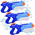 Miniatyrbild 1 av 5: 3-pack vattenpistoler för barn och vuxna - 600CC vattenpistoler Super Water Blaster Soaker Lång räckvidd Hög kapacitet Pool Strand Utomhus Vattenstrid Leksak