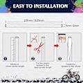 Miniatyrbild 2 av 5: 72 st ekerbeskydd ekrar hudskydd wraps fälg wraps för universell motorcykel motocross dirtbikes cykel Black